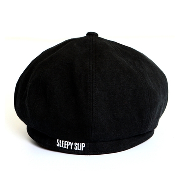 [unisex]SIGNATURE BLACK NEWSBOY CAP