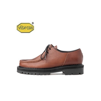 BLACK OVER SOLE TYROLEAN SHOES_BROWN