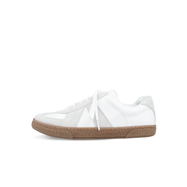 REAL LEATHER TRAINER_WHITE