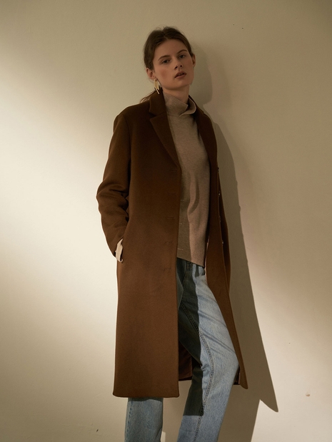 WARM DEVELOP COAT BROWN