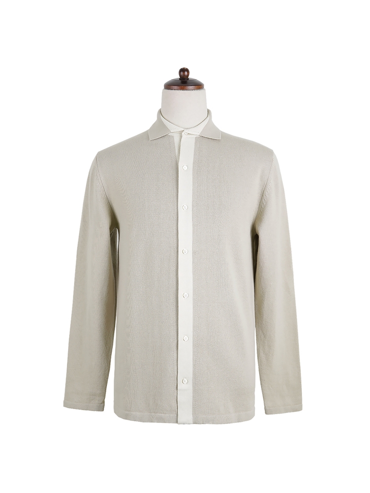 14gg Blend Knit Shirts (Beige)