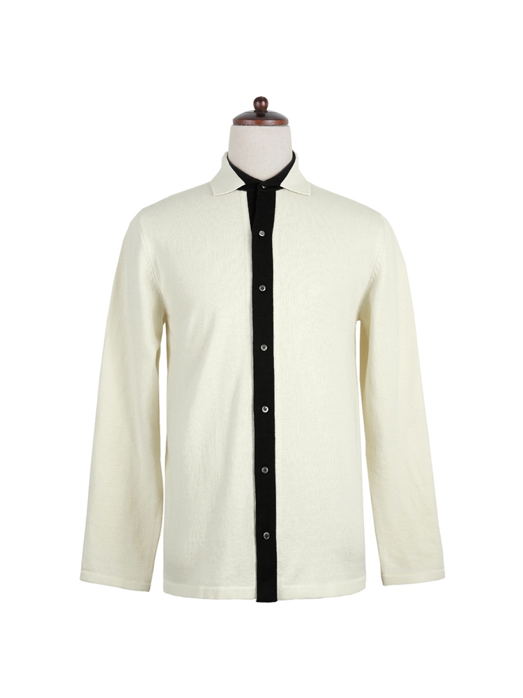 14gg Blend Knit Shirts (Ivory)