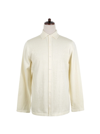14gg Cashmere Knit Shirts (Ivory)