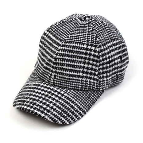 Glen Check Wool Ballcap