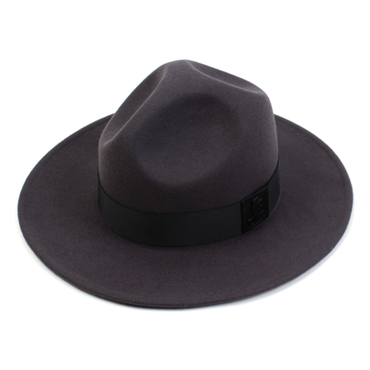 Gray Line Wool Y Fedora