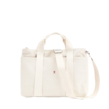 Stacey Daytrip Tote Canvas M Ivory