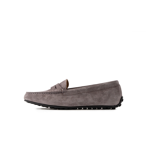 AMERICAN COW SUEDE DRIVING SHOES_GRAY