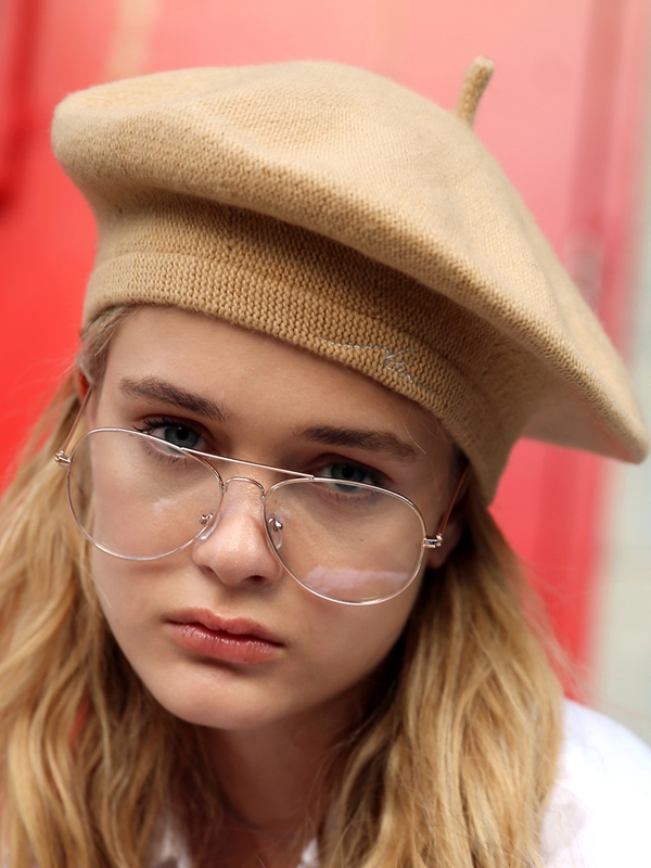 [unisex]SLEEPING WOOL BEIGE BERET