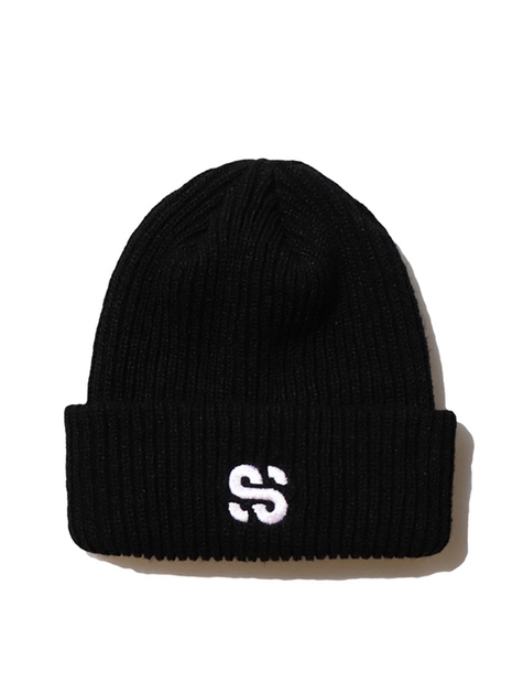 [unisex]SS LOGO BLACK BEANIE