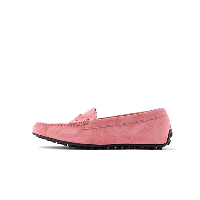 AMERICAN COW SUEDE DRIVING SHOES_PINK