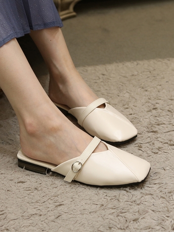 ljh2001 cream mule