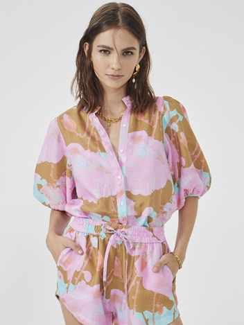 Elastic Shorts - Aquarela Print