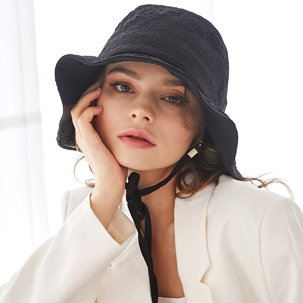 [unisex]PLEATS BUCKET HAT (3COLORS)