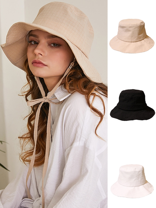 [unisex]PLEATS BUCKET HAT (3COLORS)