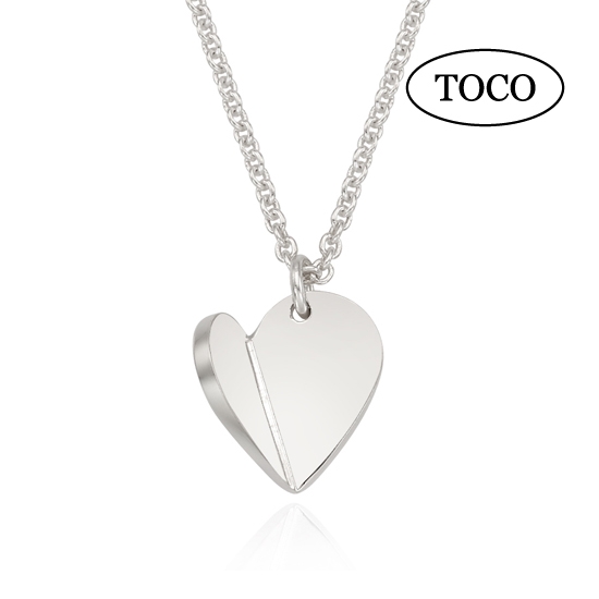 토코 TOCO 925 Silver Heart Necklace 하트실버목걸이 은목걸이