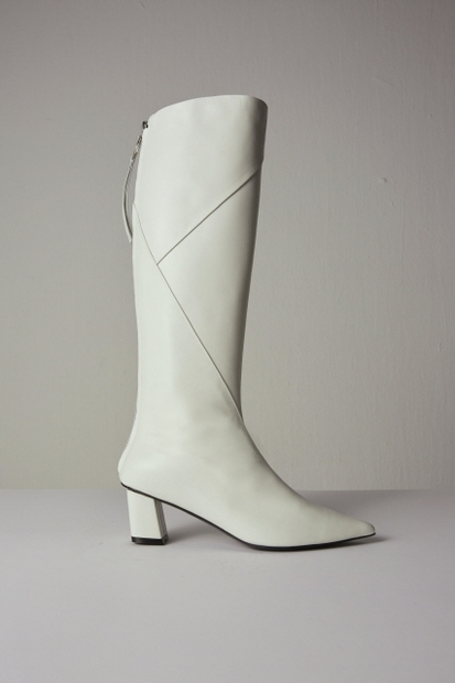Magot Long Boots Leather Ivory