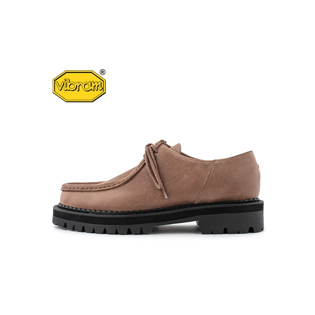 BLACK OVER SOLE TYROLEAN SHOES_TAN