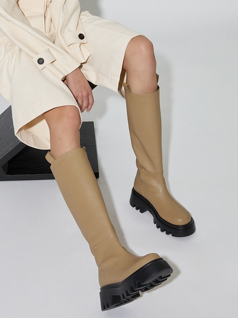 Karim Long Boots Beige