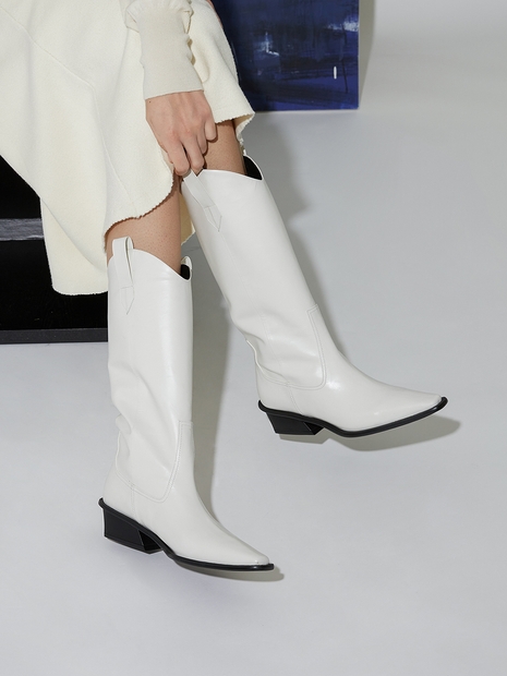 Freya Mid Boots Ivory