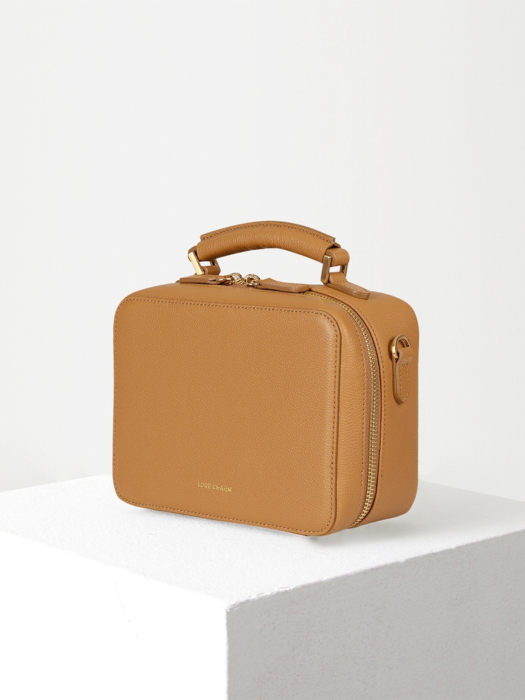 [달샤벳 세리 착용][하임 박스백_카멜] Haim box bag_Camel