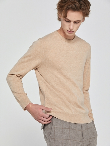 Wholegarment Sweater_Camel