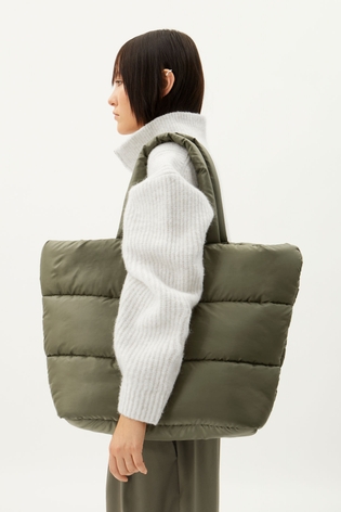 Haley Padded Totebag - Khaki Green