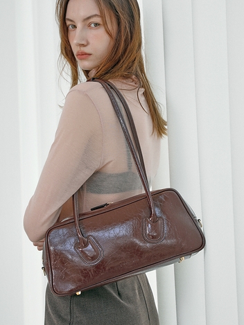 [ndearose] Standard bag_Glossy Choco Brown