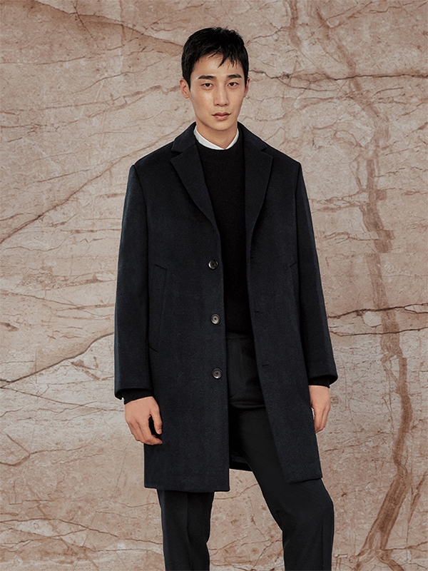 Chester 3-Button Coat_Navy