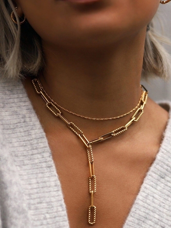 Gold Coterie Chain Necklace