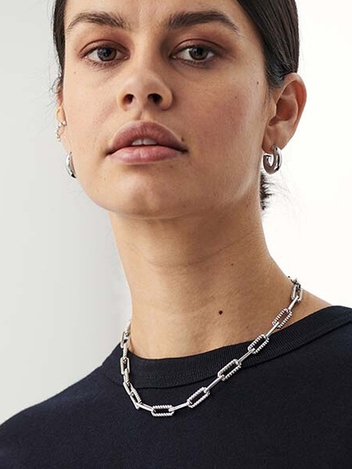 Silver Coterie Chain Necklace