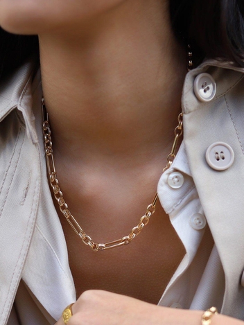 Gold Axiom Chain Necklace
