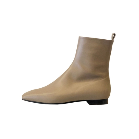 PLAIN BOOTS-taupe