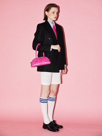 BESSETTE SHOULDER_fuxia crinkle