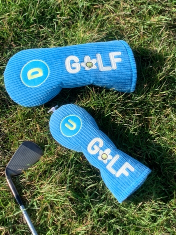 코듀로이 GOLF 헤드커버세트 블루