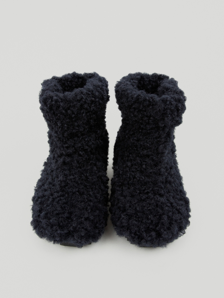 POMPOM BOOTS-dark navy