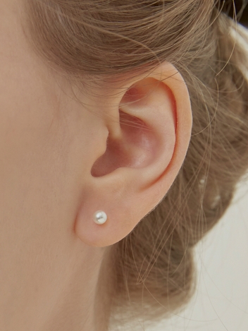 14K 진주 피어싱(4mm)_JAEEXH041