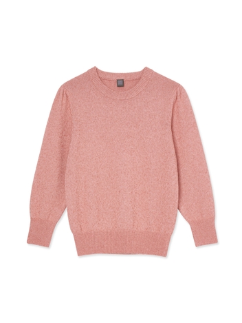 Women Puff Sleeve Round_Pink