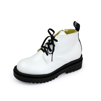 Veronica Low Lace-Up Walker Boots_B1516_WH