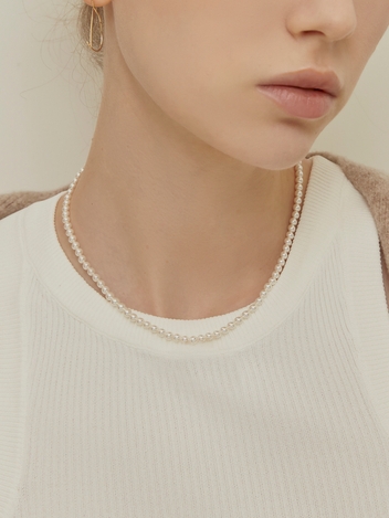 SILVER 진주 목걸이_JAENXF091