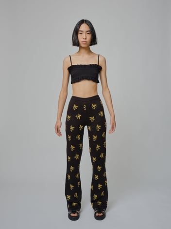 VITA JACQUARD KNITTED PANTS