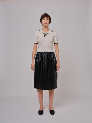 ZOE VEGAN LEATHER SKIRT