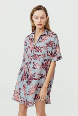 Alba Shirt Dress - Trigo