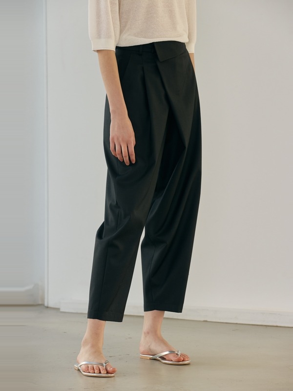 Wrap volume pants (black)