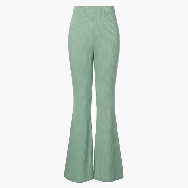 FLARE SOFT TROUSERS, MINT