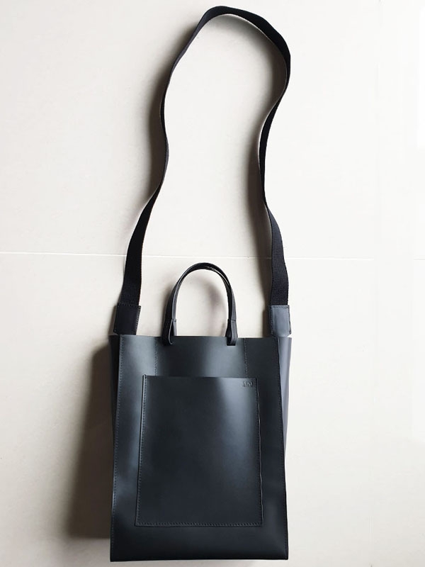 Leather Tote Bag / Black