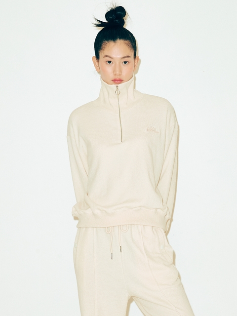 TERRY ZIP-UP PULL OVER