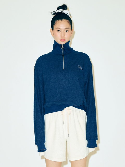 TERRY ZIP-UP PULL OVER