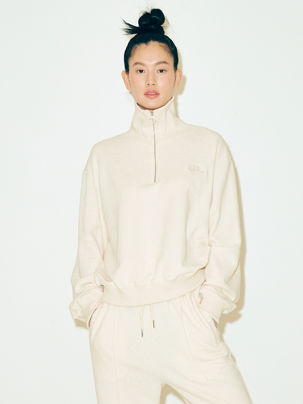 TERRY ZIP-UP PULL OVER