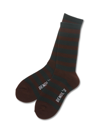 STRIPED SOCKS NO.1 - BROWN