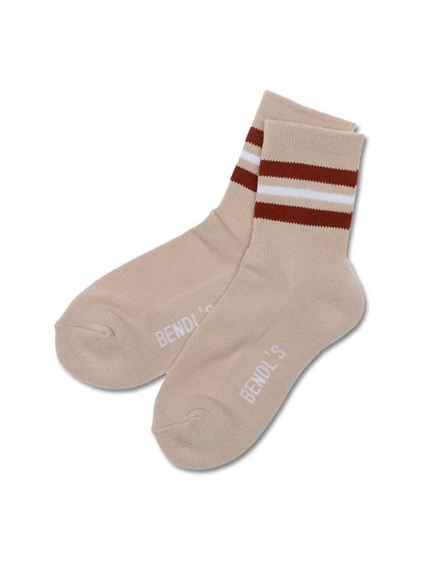 STRIPED SOCKS NO.2 - BEIGE